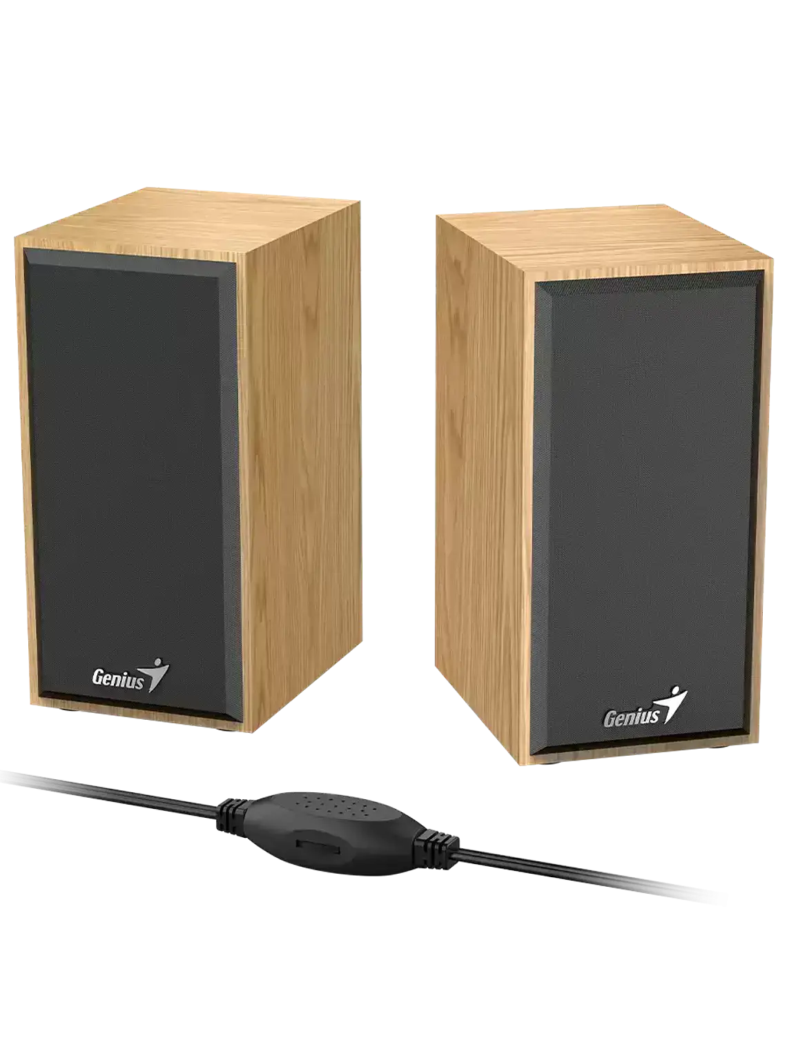 Parlantes Genius SP-HF180 de Madera USB 6W para PC Laptop TV y Smartphone 10