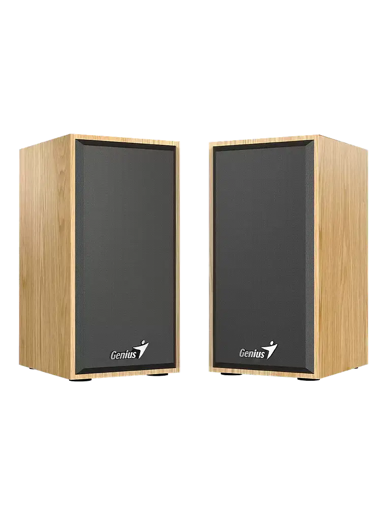 Parlantes Genius SP-HF180 de Madera USB 6W para PC Laptop TV y Smartphone 9