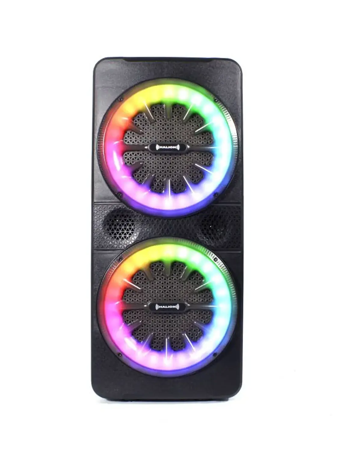 Parlante Portátil Halion Zumba HA-2014 1200W Bluetooth con Batería y 2 Micrófonos Inalámbricos 1