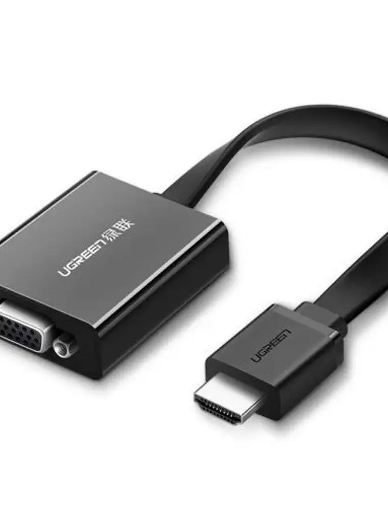 Adaptador HDMI a VGA UGREEN 40248 con Salida de Audio Full HD 1080P para PC Laptop PS4 Xbox Monitor Proyector 2