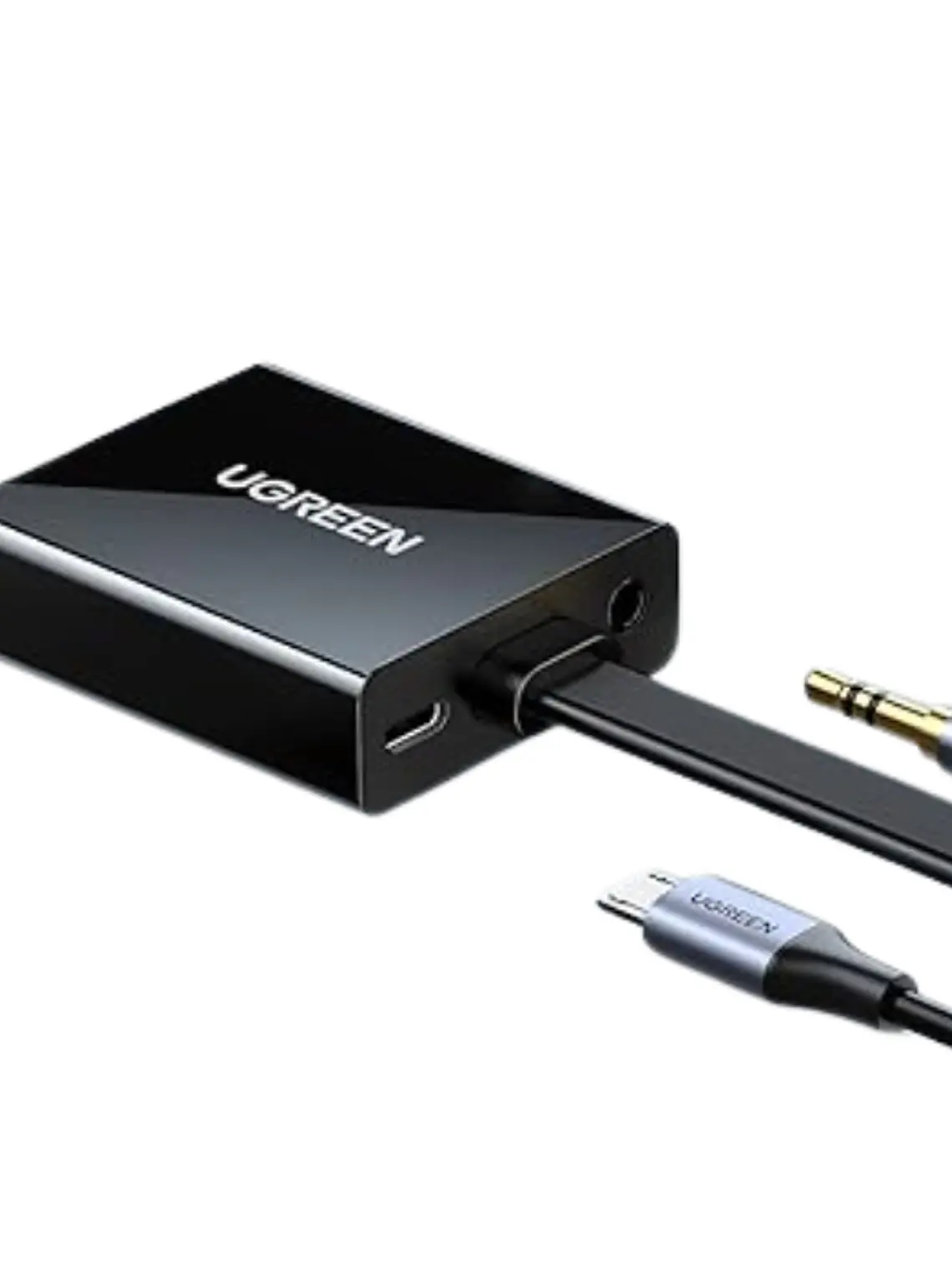 Adaptador HDMI a VGA UGREEN 40248 con Salida de Audio Full HD 1080P para PC Laptop PS4 Xbox Monitor Proyector 3