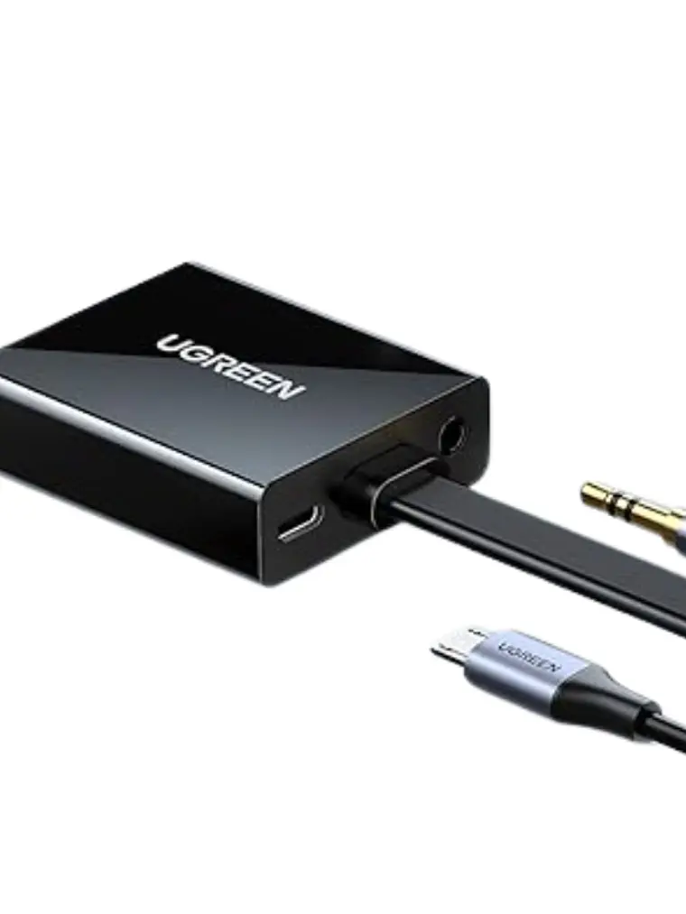 Adaptador HDMI a VGA UGREEN 40248 con Salida de Audio Full HD 1080P para PC Laptop PS4 Xbox Monitor Proyector 3