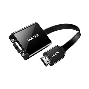 Adaptador HDMI a VGA UGREEN 40248 con Salida de Audio Full HD 1080P para PC Laptop PS4 Xbox Monitor Proyector