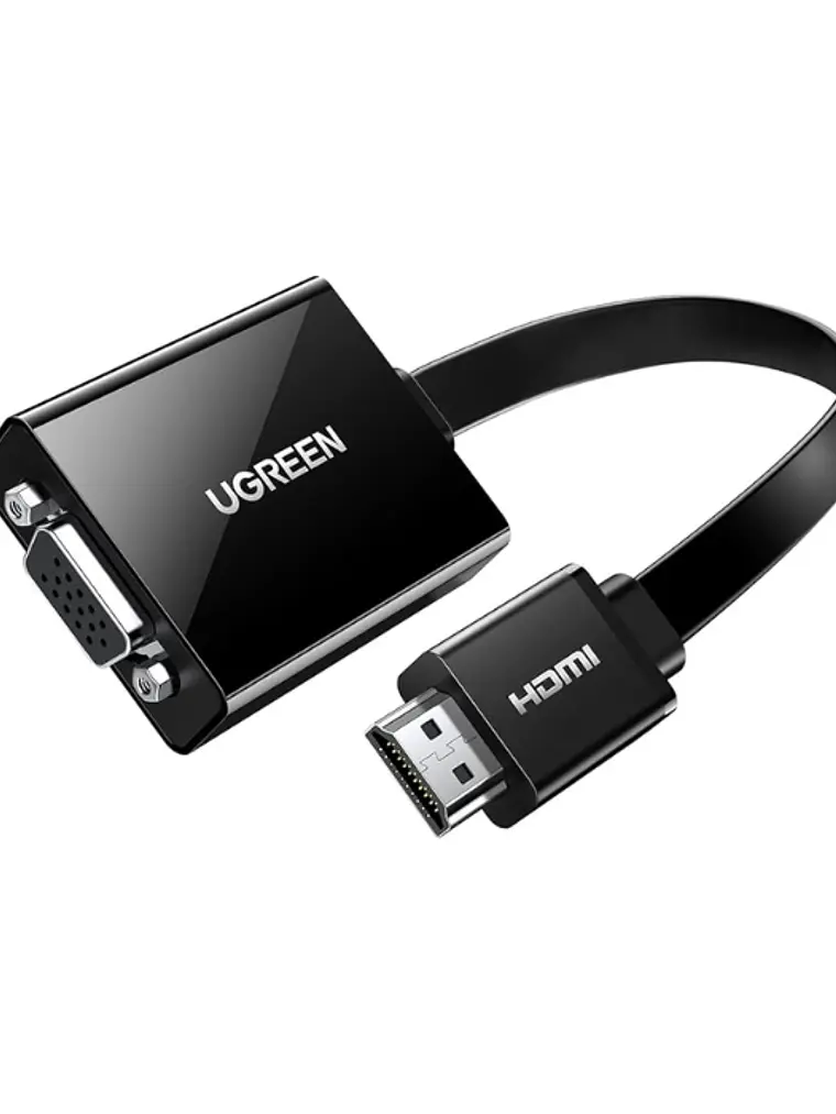 Adaptador HDMI a VGA UGREEN 40248 con Salida de Audio Full HD 1080P para PC Laptop PS4 Xbox Monitor Proyector 1