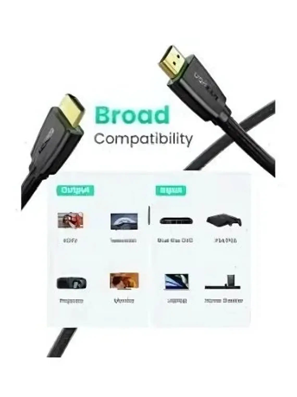 Cable HDMI UGREEN HD118 (40412) 5 Metros 4K Ultra HD HDMI 2.0 Macho a Macho 3