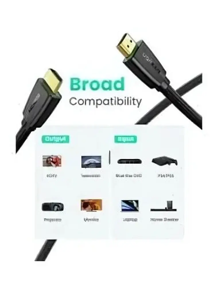 Cable HDMI UGREEN HD118 (40412) 5 Metros 4K Ultra HD HDMI 2.0 Macho a Macho 3