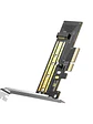 Adaptador de Tarjeta M.2 SATA y M.2 NVMe a PCIe 3.0 x4 UGREEN 70504 para SSD 2230/2242/2260/2280 - thumbnail 1
