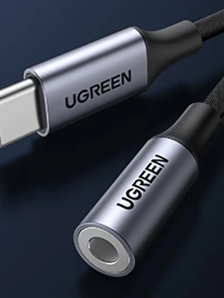 Cable Adaptador USB Tipo C a Jack 3.5 mm UGREEN AV161 80154 DAC HiFi para Audífonos y Smartphones 2