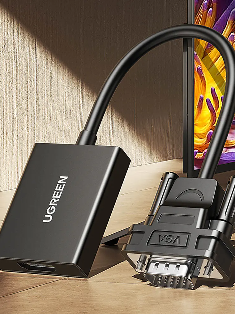 Adaptador VGA a HDMI UGREEN CM513 50945 Full HD 1080P con Audio para PC, Monitor, TV y Proyector 11