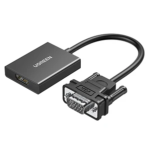 Adaptador VGA a HDMI UGREEN CM513 50945 Full HD 1080P con Audio para PC, Monitor, TV y Proyector
