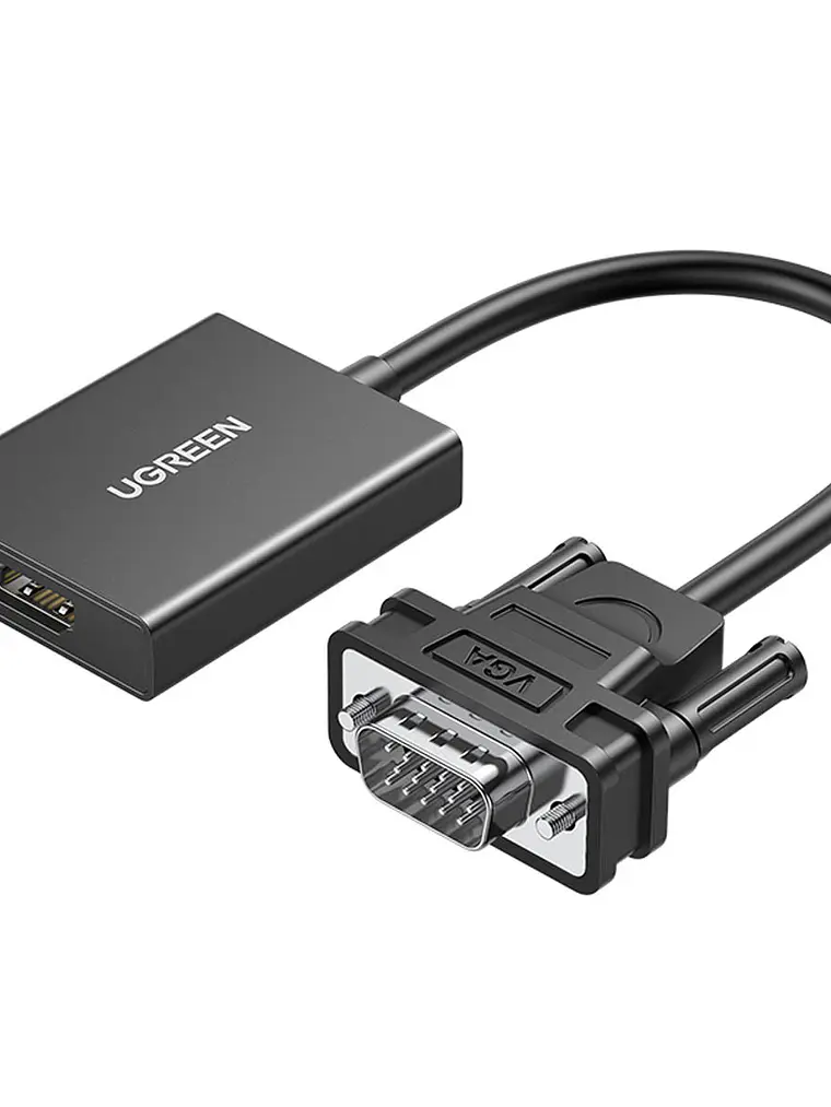 Adaptador VGA a HDMI UGREEN CM513 50945 Full HD 1080P con Audio para PC, Monitor, TV y Proyector 1
