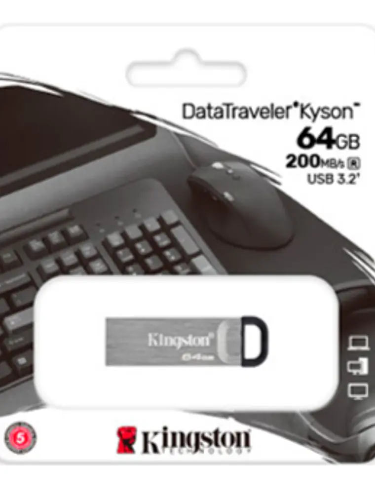Memoria USB Kingston DataTraveler Kyson 64GB USB 3.2 Gen 1 2