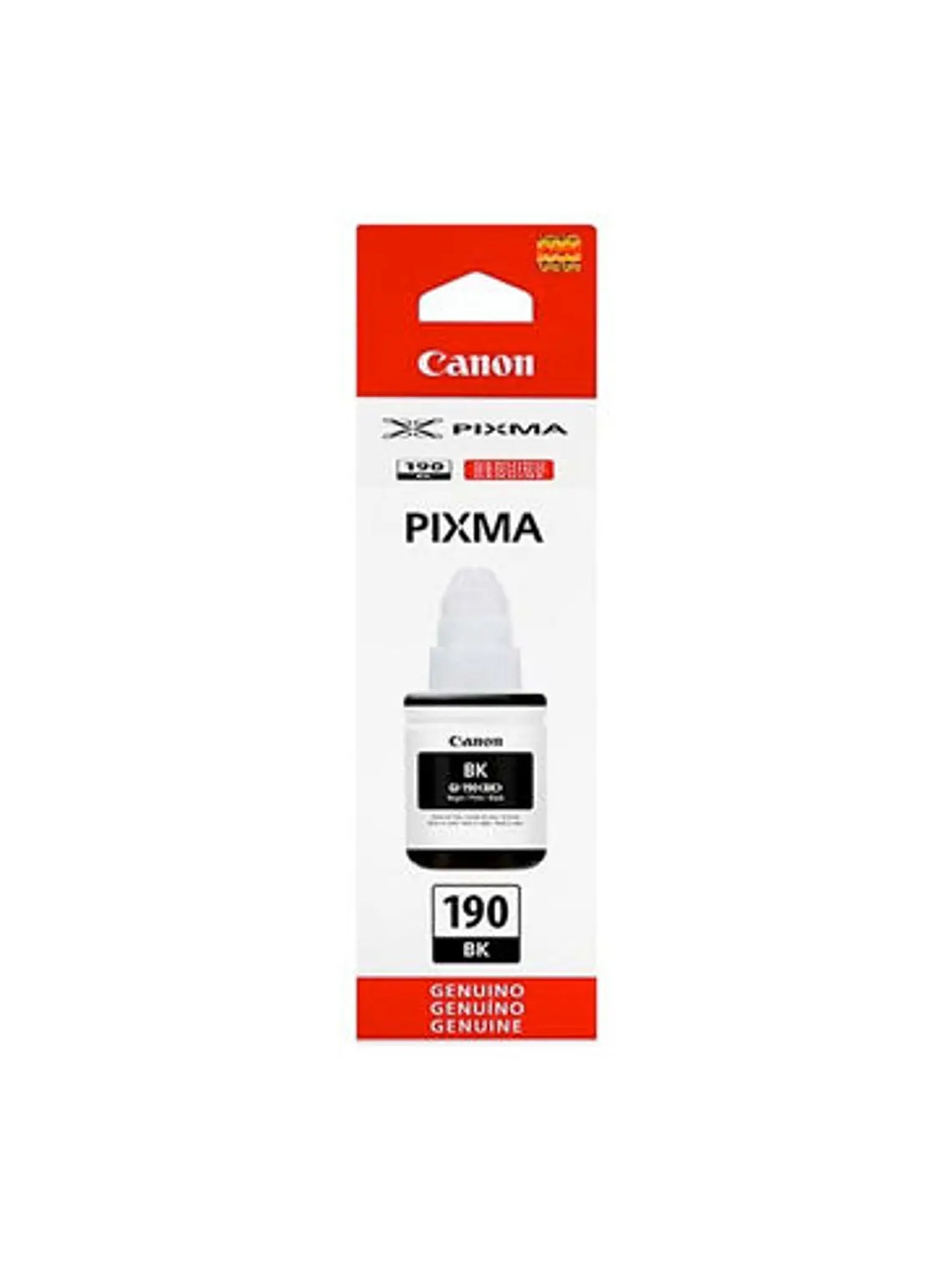 Botella de Tinta Canon GI-190 Negro Original 135 ml 2