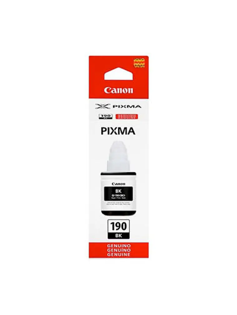 Botella de Tinta Canon GI-190 Negro Original 135 ml 2