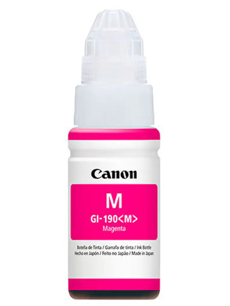 Botella de Tinta Canon GI-190 Magenta Original 70 ml 2