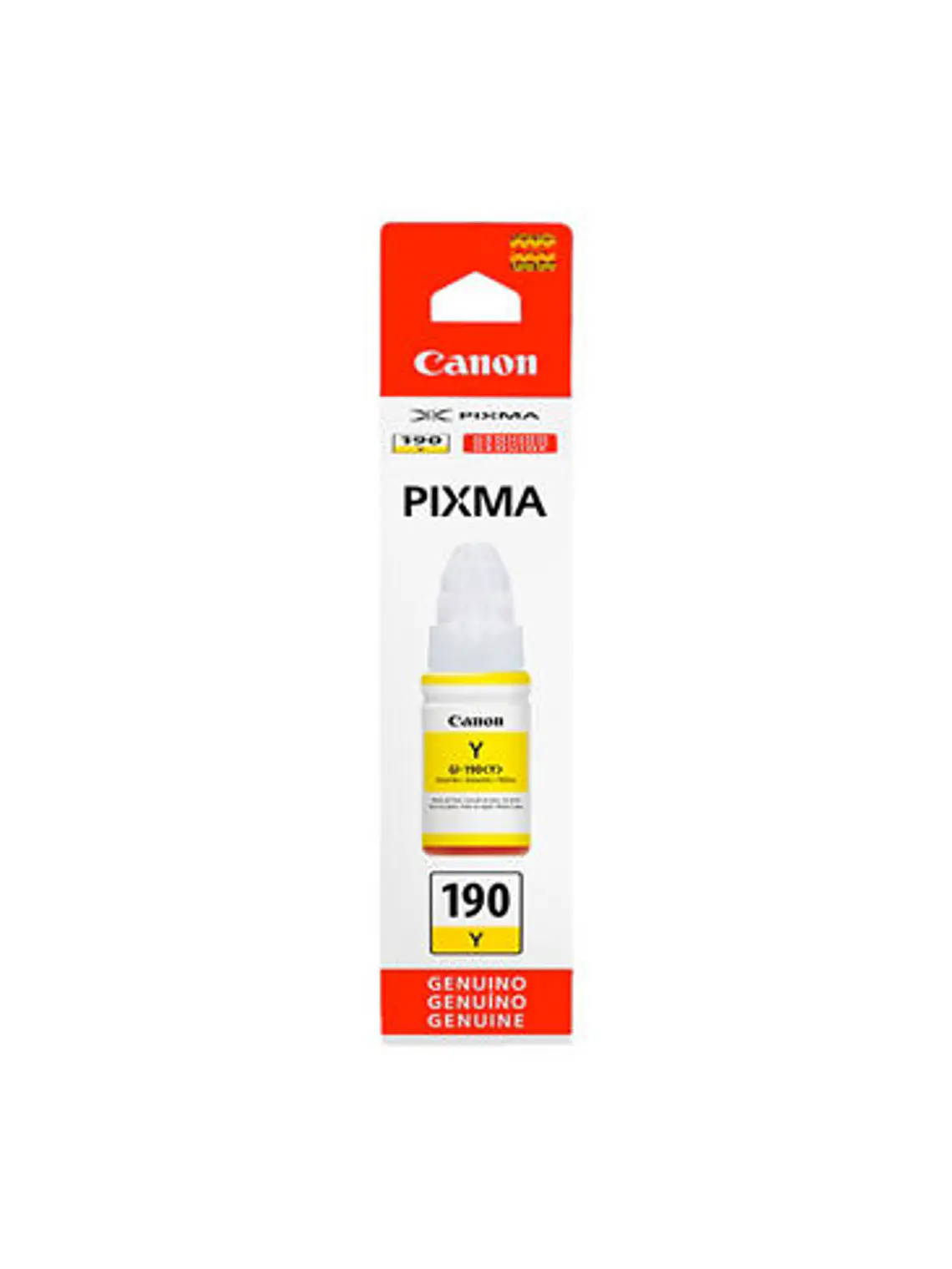Botella de Tinta Canon GI-190 Amarillo Yellow Original 70 ml 2