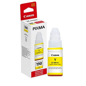Botella de Tinta Canon GI-190 Amarillo Yellow Original 70 ml