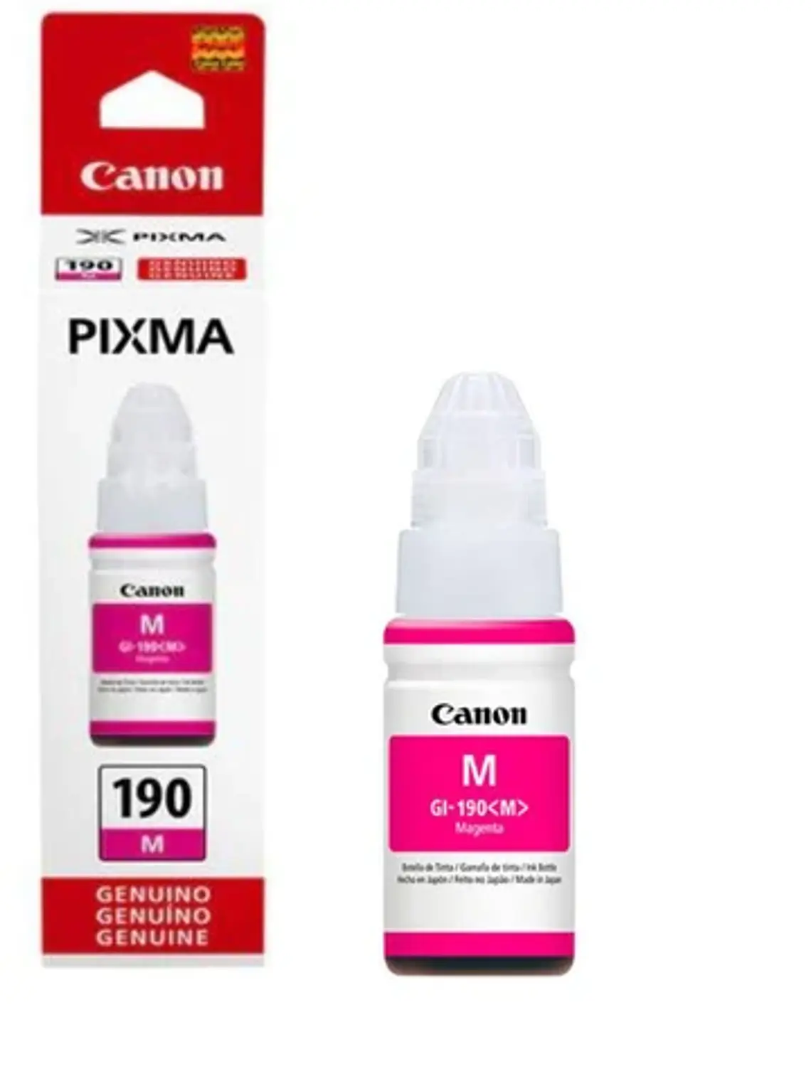 Botella de Tinta Canon GI-190 Magenta Original 70 ml 1