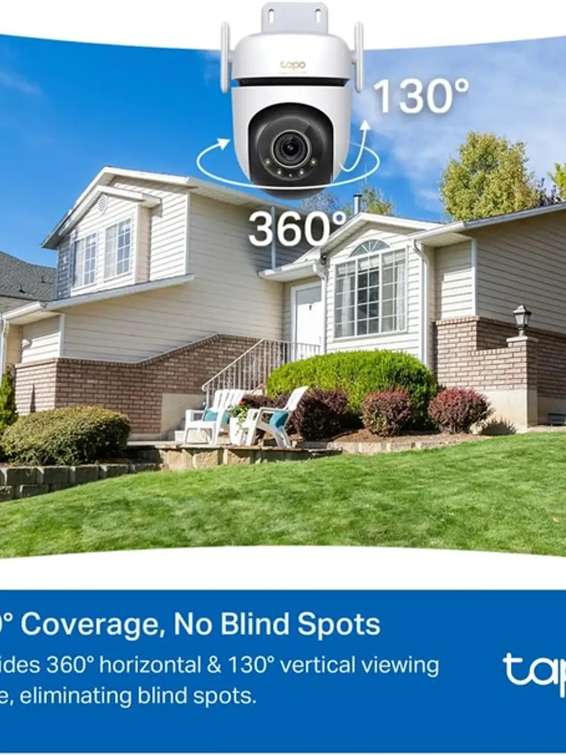 Cámara de Seguridad Tapo C530WS 3K 5MP PTZ 360° WiFi Exterior 6