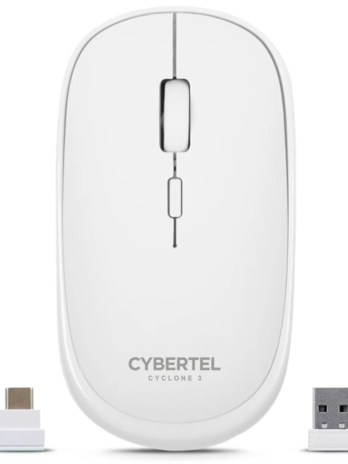Mouse Inalámbrico Cybertel CYCLONE CYB M500 3 Modos Bluetooth 1600 DPI Recargable 3