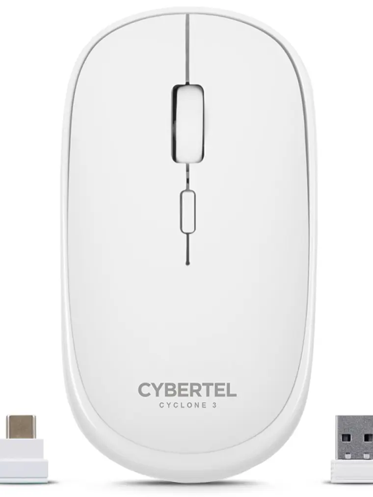 Mouse Inalámbrico Cybertel CYCLONE CYB M500 3 Modos Bluetooth 1600 DPI Recargable 3