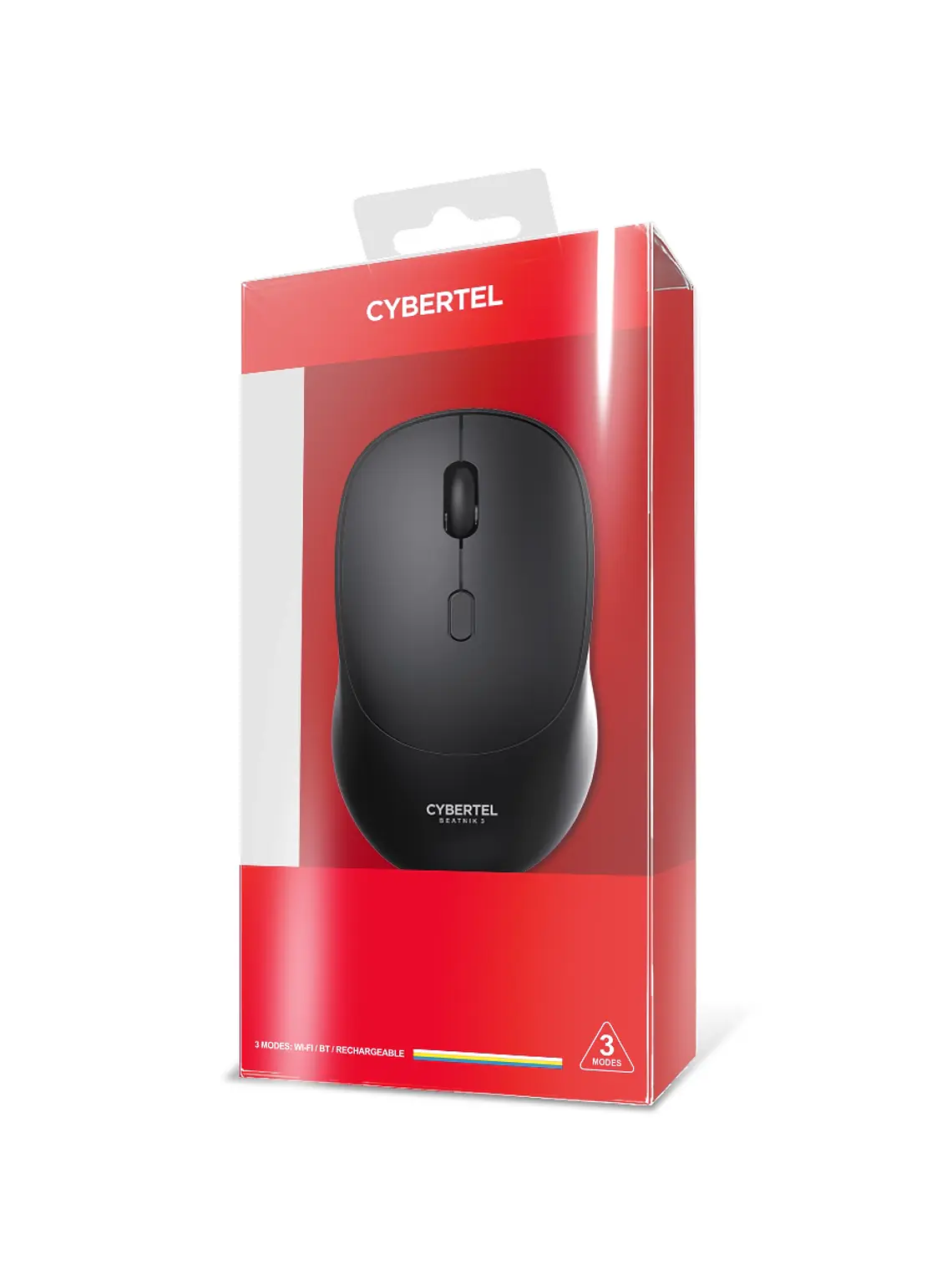 Mouse Inalámbrico Cybertel Beatnik 3 CYB M704-3M 3 Modos 1600 DPI 4