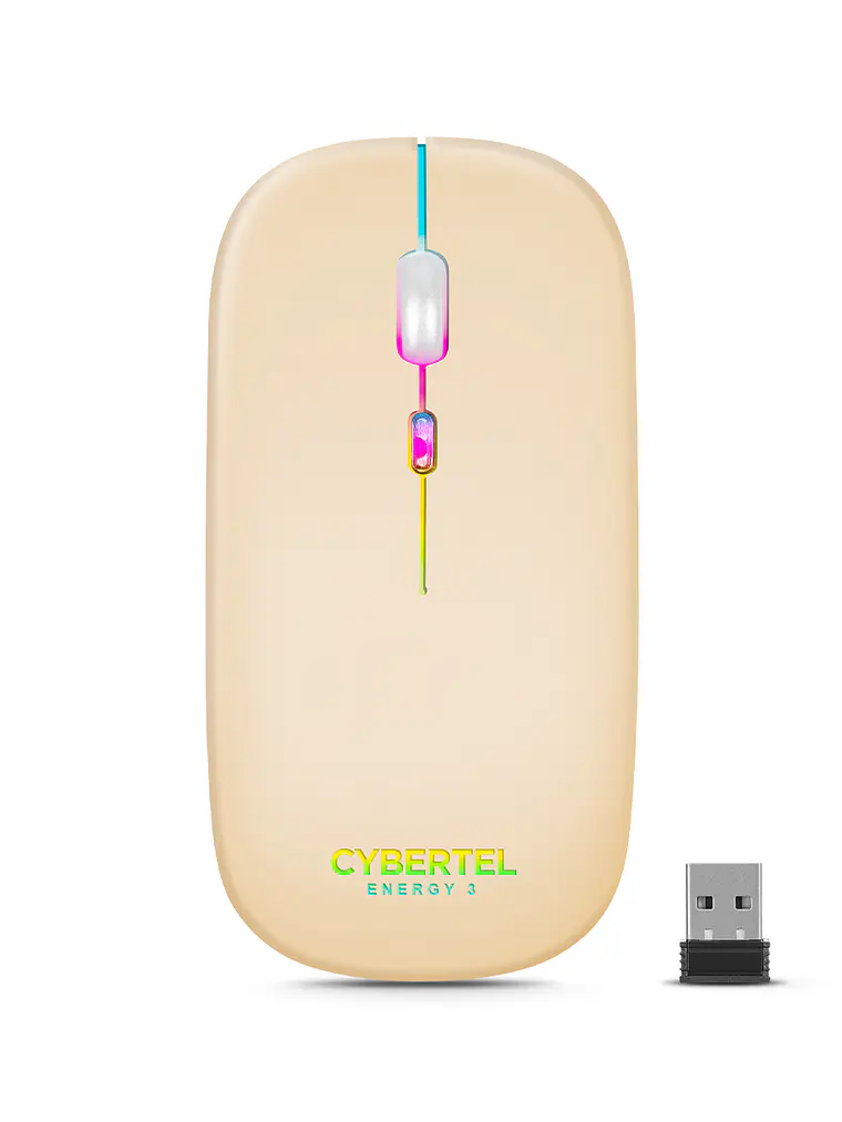Mouse Inalámbrico Cybertel Energy 3 CYB M703-3M Bluetooth 2.4 GHz LED 3