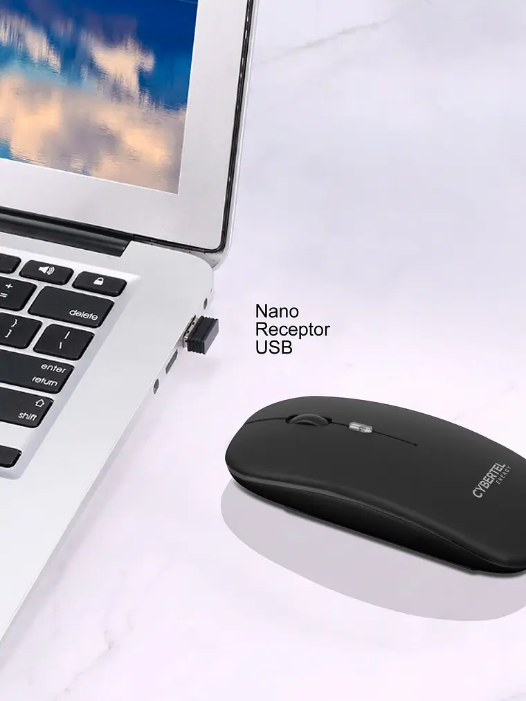 Mouse Inalámbrico Cybertel Energy 3 CYB M703-3M Bluetooth 2.4 GHz LED 6