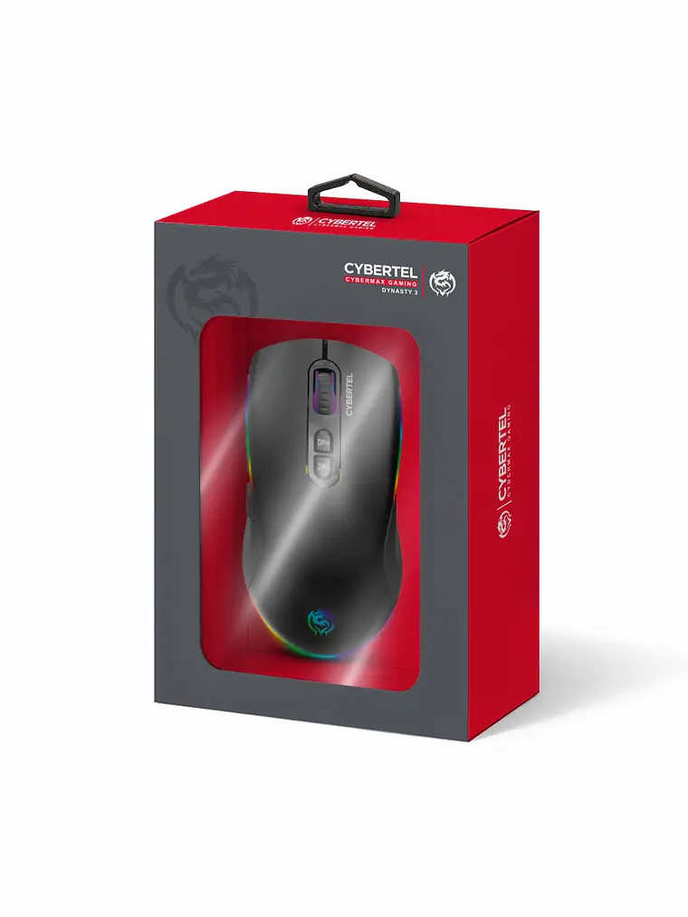 Mouse Gamer Inalámbrico Cybertel Dynasty 3 CBX M609-3M 4800 DPI RGB 2
