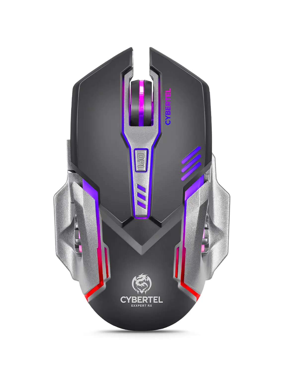 Mouse Optico Gamer Inalambrico Cybertel Cybermax Recargable DPI 3200 Exxpert RX CBX M612RX 1