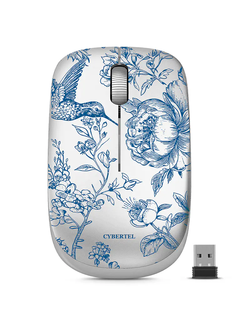 Mouse Inalámbrico Cybertel Printed CYB M309 1000 DPI USB 2.4 GHz 1