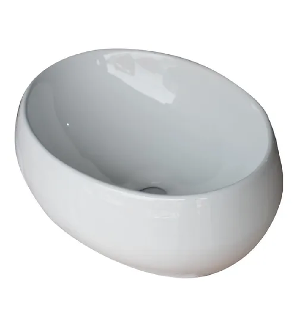 Lavamanos De Sobreponer En Ceramica Blanco 14.5cm*47cm*32