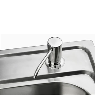 Dispensador De Jabon Para Lavaplatos Cromo Brillante