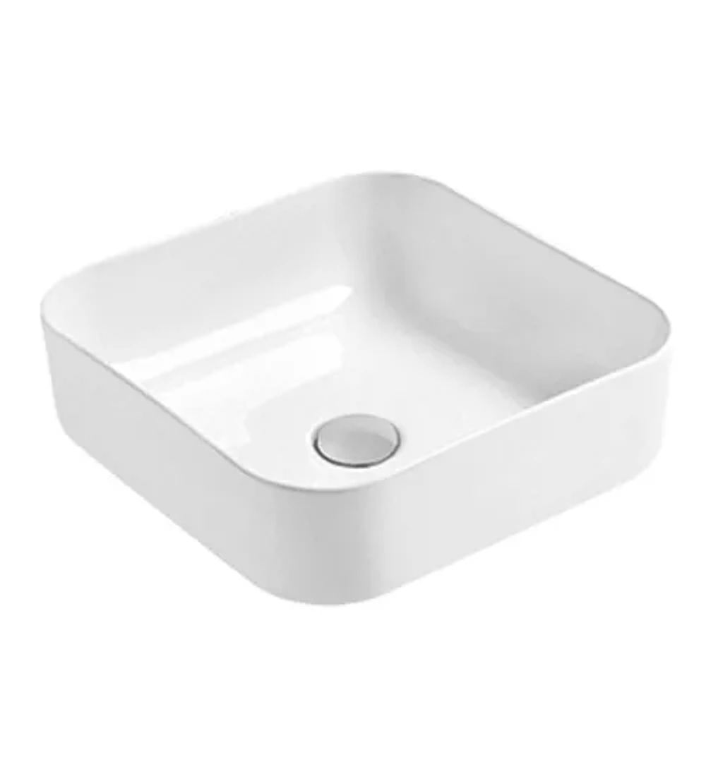 Lavamanos Ceramica Blanco 14cm*39cm*39cm Cuadrado