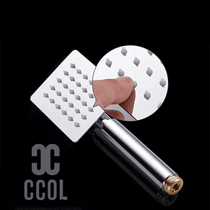 Teleducha Acero Inoxidable Cuadrada Slim Cromo Brillante