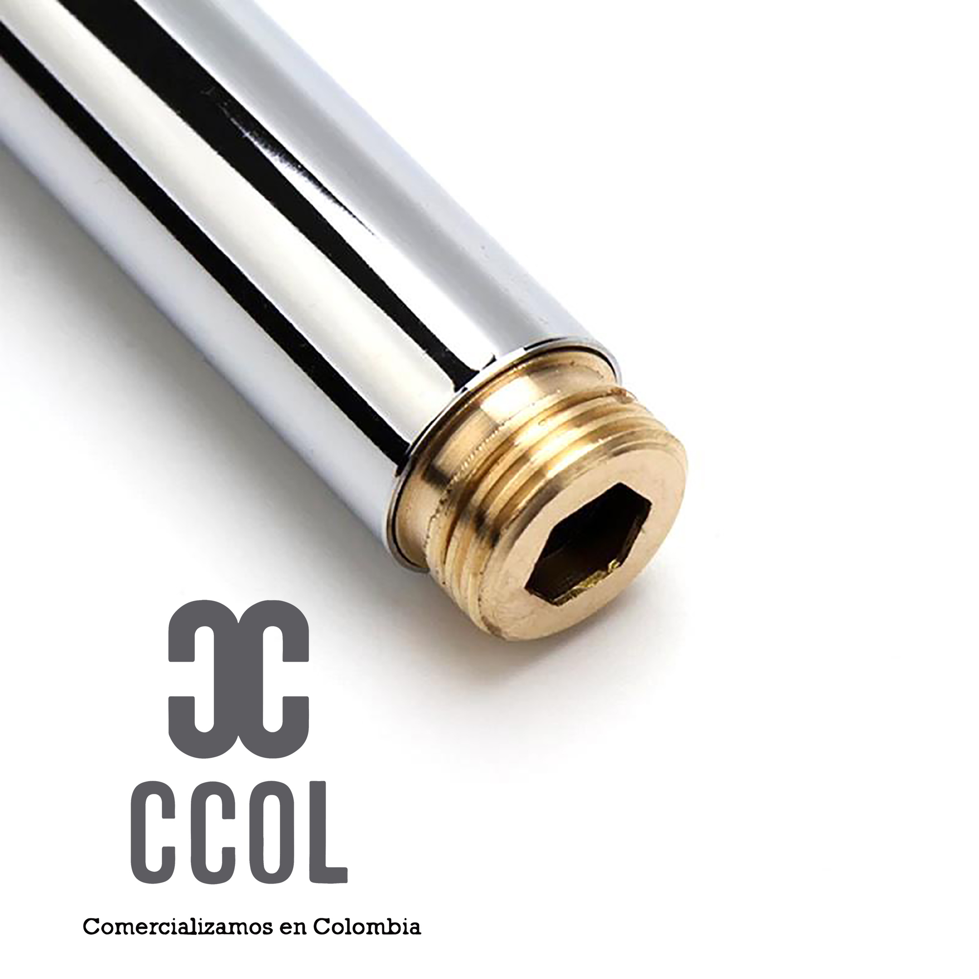 Teleducha Acero Inoxidable Cuadrada Slim Cromo Brillante