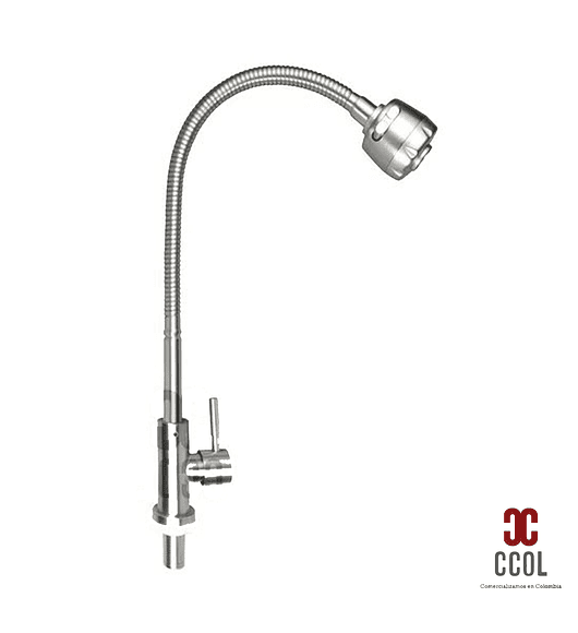 Griferia Lavaplatos Agua Fria Flexible Acero Inox 304