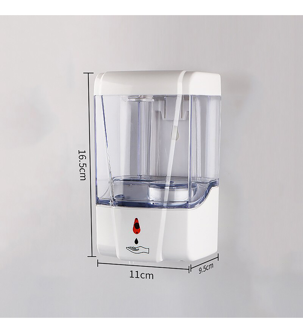 Dispensador De Jabon Liquido Abs Sensor A Muro Eva 700ml