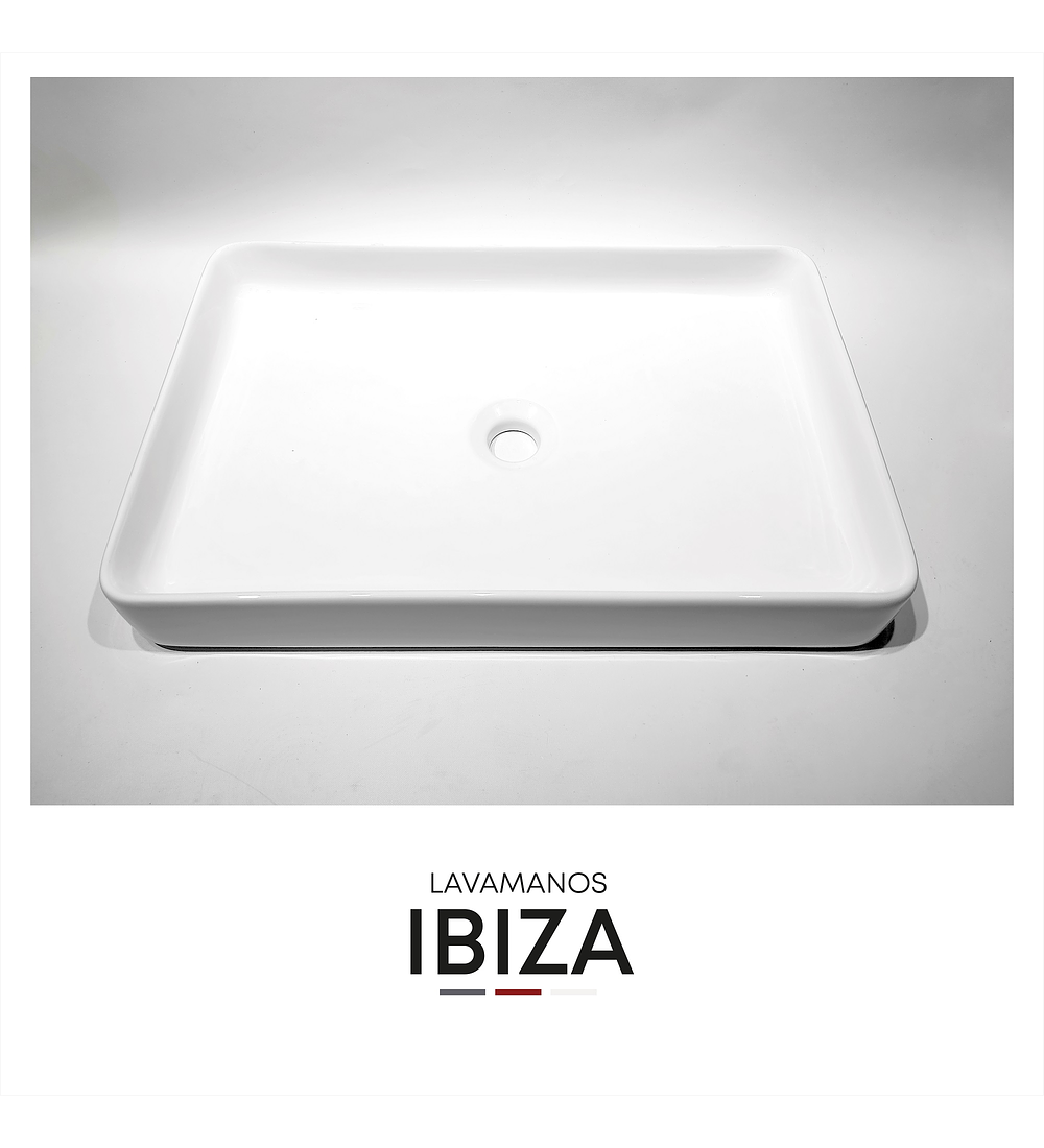 Lavamanos Ccol Blanco Rectangular Ibiza