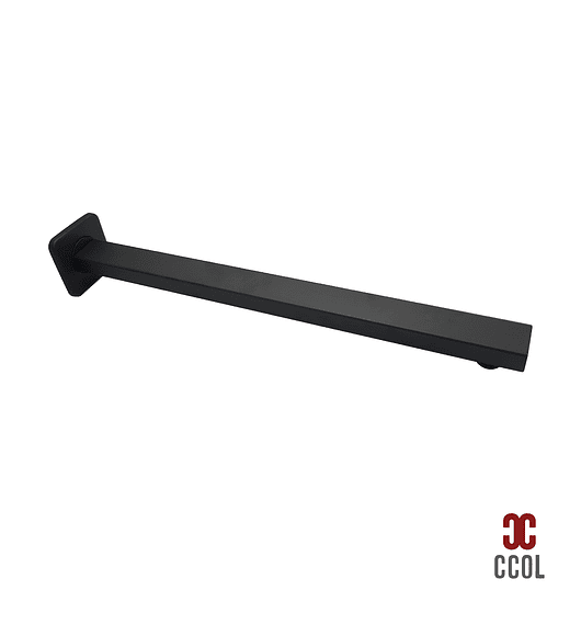 Brazo Rectangular Metálico 40cm A Muro Negro