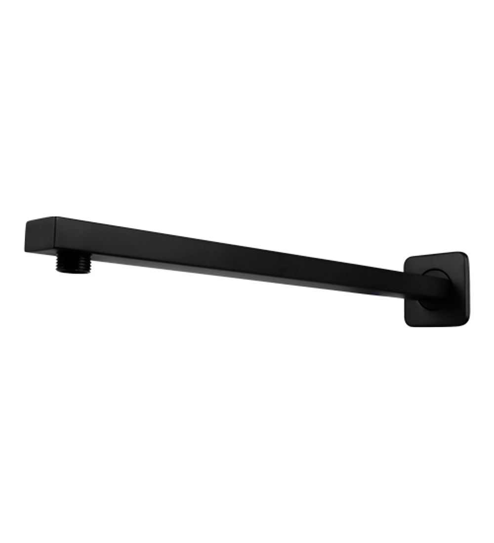 Brazo Rectangular Metálico 40cm A Muro Negro