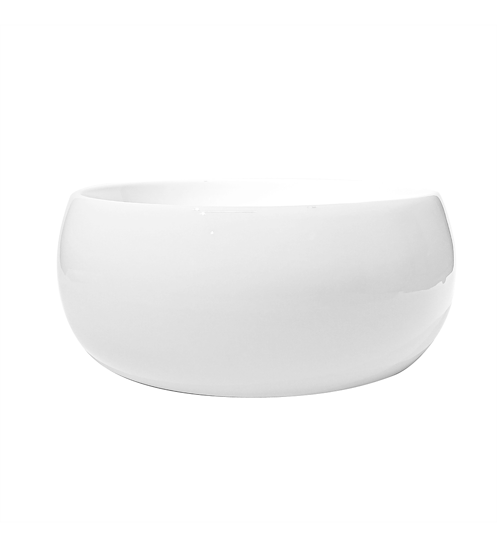 Lavamanos De Sobreponer En Ceramica Blanco 16cm*39cm*39cm