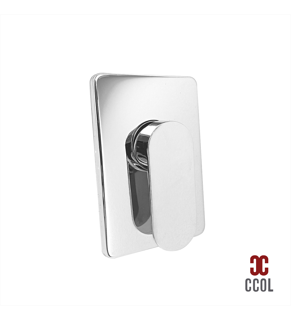 Mexclador Ducha Rectangular Cromo Brillante Ccol