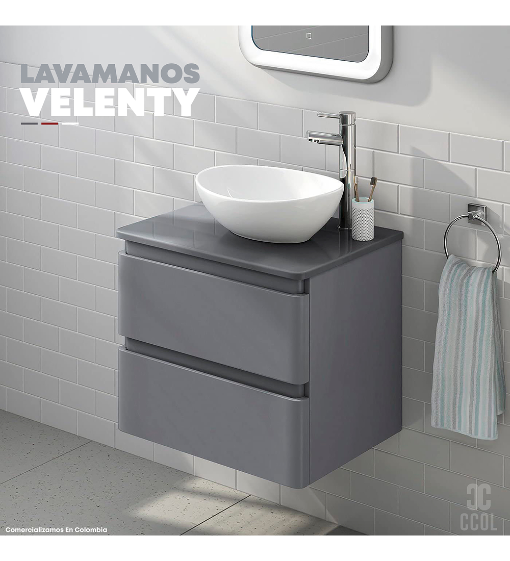 Lavamanos Ovalado En Ceramica Blanco 14cm*41cm*33cm