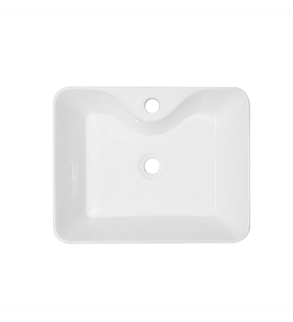 Lavamanos De Sobreponer En Ceramica Blanco 14cm*49cm*37.5cm