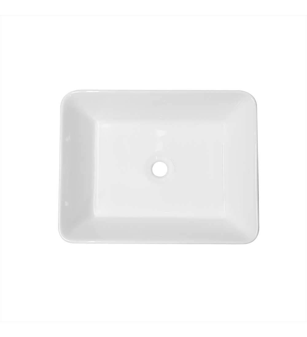 Lavamanos De Sobreponer En Ceramica Blanco 14cm*49cm*37.5cm