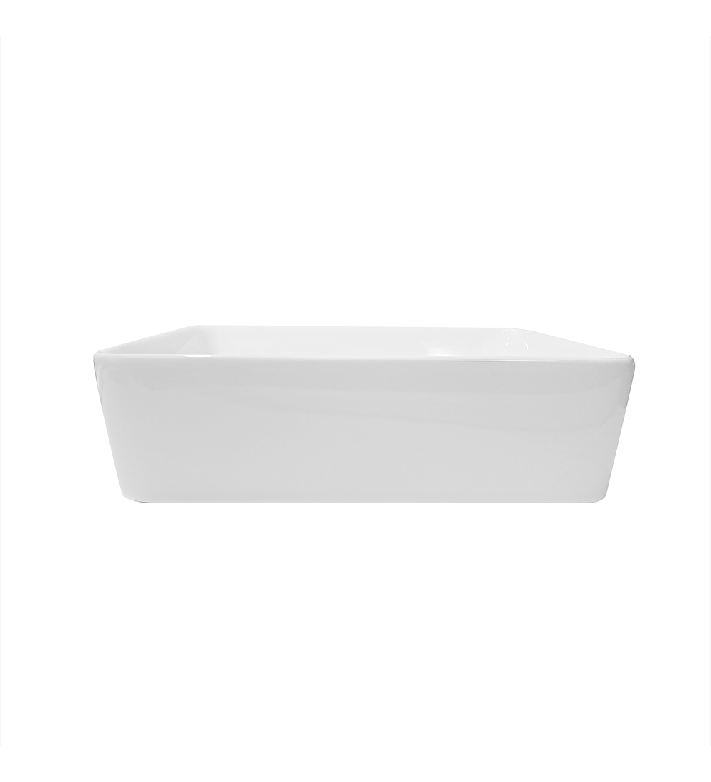 Lavamanos De Sobreponer En Ceramica Blanco 14cm*48cm*38cm