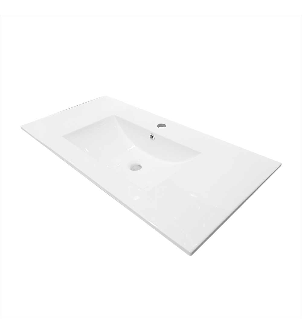 Placa Lavamanos Blanco Absoluto 91cmx46cm Ceramica Porcelana