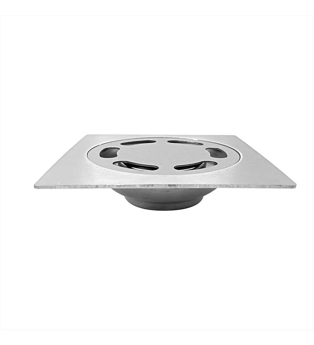 REJILLA CUADRADA STAR EN ACERO INOX 304 VALVULA PVC