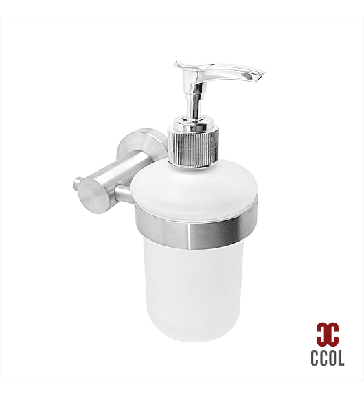 Volver Accesorios Baño Dispensador Jabon Liquido Acero Inox+vidrio